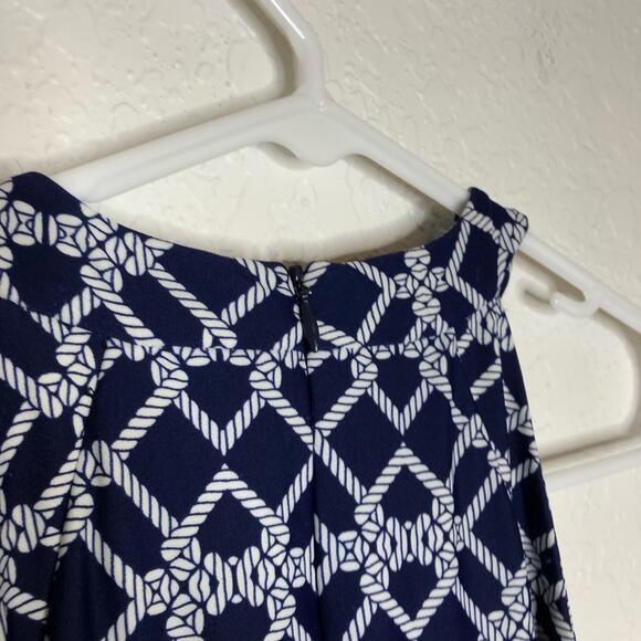 Jude Connally blue white nautical rope sleeveless wide leg jumpsuit size Small - Picture 14 of 15